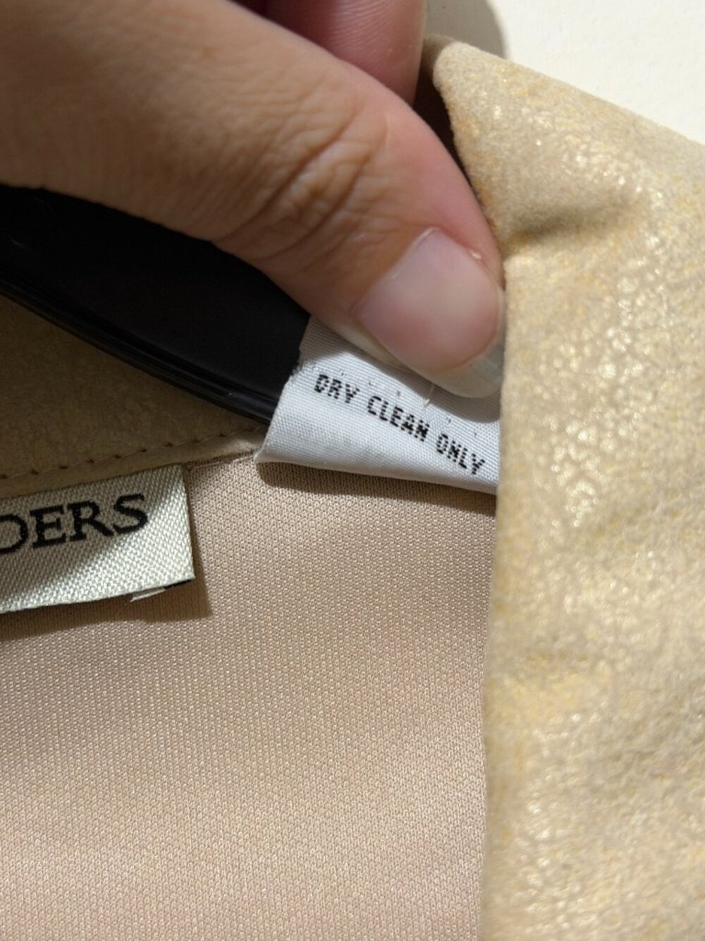 Bamboo Traders Beige Metallic Gold Shimmer Jean Jacket Trucker - Medium - Picture 8 of 8